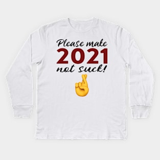 New Year 2020 to 2021 Funny Kids Long Sleeve T-Shirt
